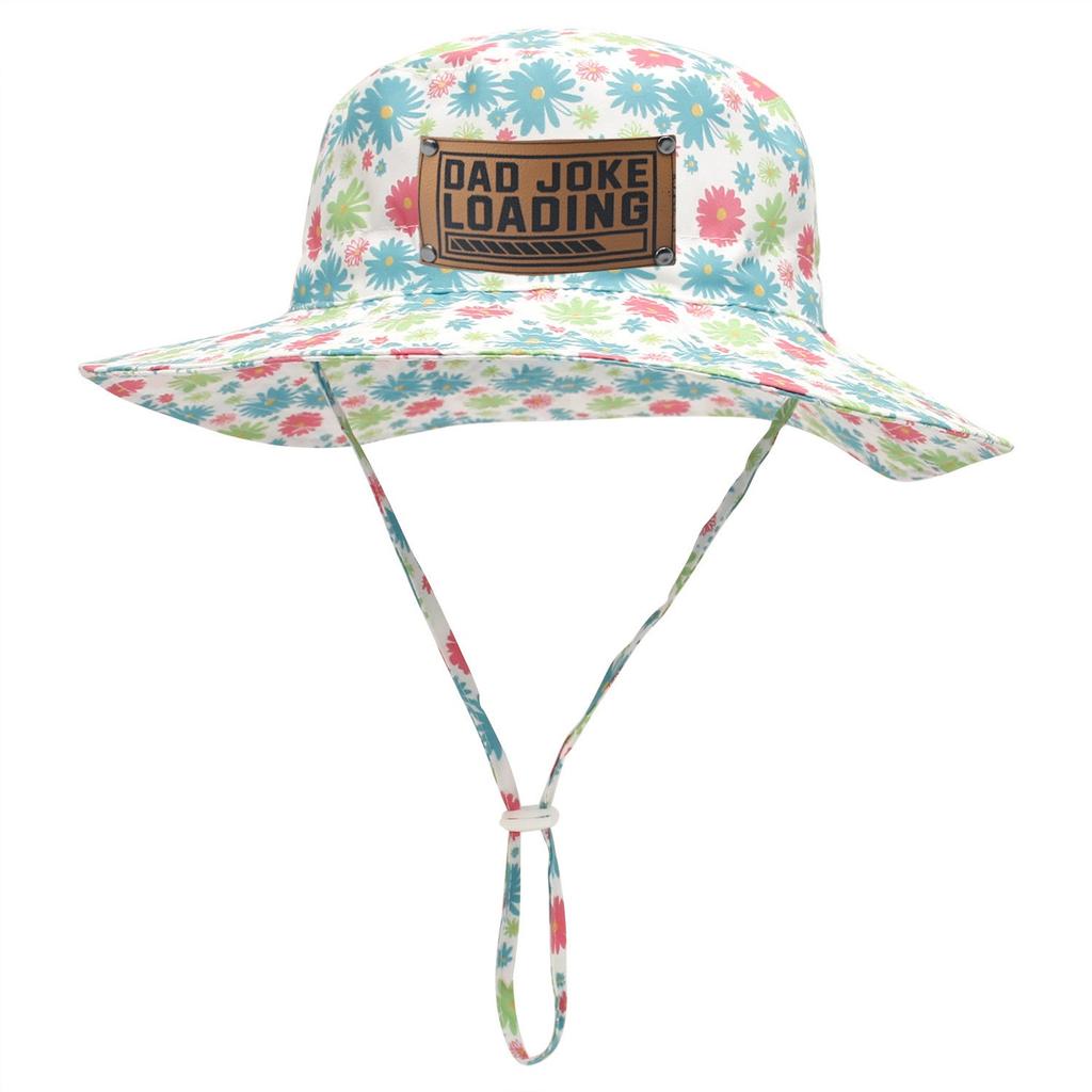 Custom Kids Hats Faux Leather Name Formulation Patch Sun Hats Boy & Girl Baby Tub Hats Beach Hats Bucket Hats