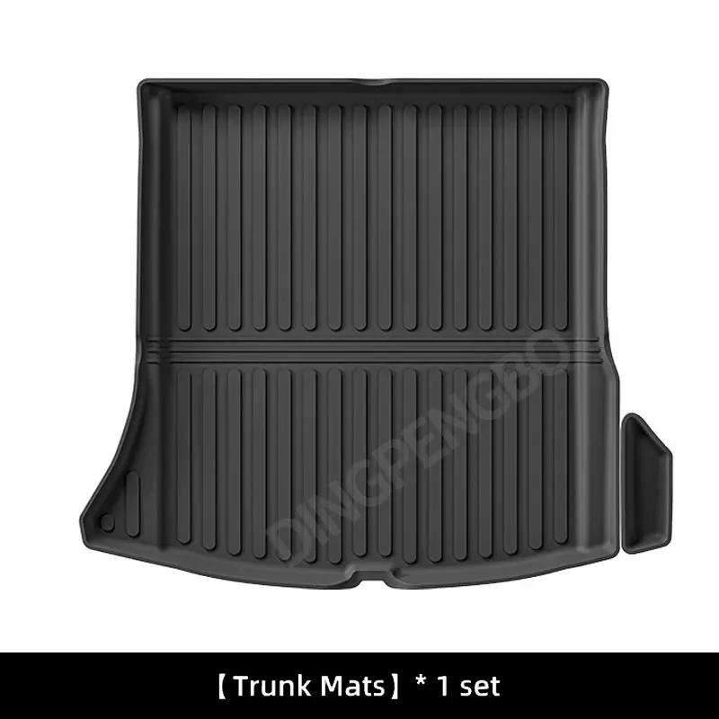 FIT for XIAOMI SU7 2024 Car Floor Mats Cargo Liner Trunk Pad TPE Seat Back Cushion 3D Left-hand Drive Internal Accessories