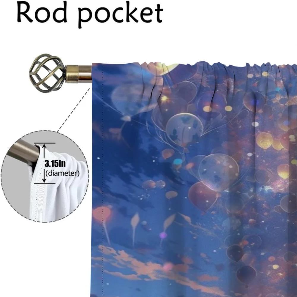 Непродуваемые шторы от комаров Sky and Ocean для камеры, домашние интерьерные шторы для гостиной, шторы блэкаут, шторы-перегородки для кухни