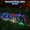 LED Solar Tube Light String Holiday Courtyard Outdoor Waterproof Decorative Color Light