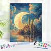 Painting By Numbers Moon Castle Handmade Gift Living Room Wall Decoration By Numbers Acrylic Kits Home Decor