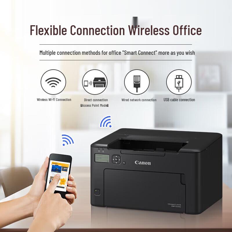 Canon LBP122dw A4 Monochrome Laser Printer CN plug (adapter included)