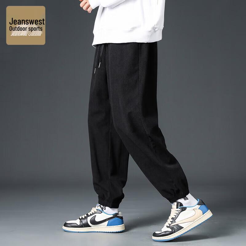 Jeanswest Men's Corduroy Outdoor Casual Jogger Pants