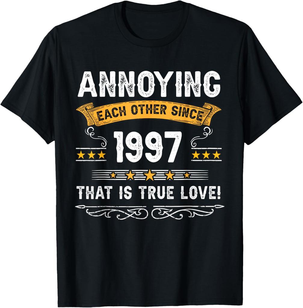 28th Birthday Tshirt 1997 Birthday Gifts for Unisex Women TShirt Custom Printed Graphic T Shirts Vintage Unisexs Clothing Tops