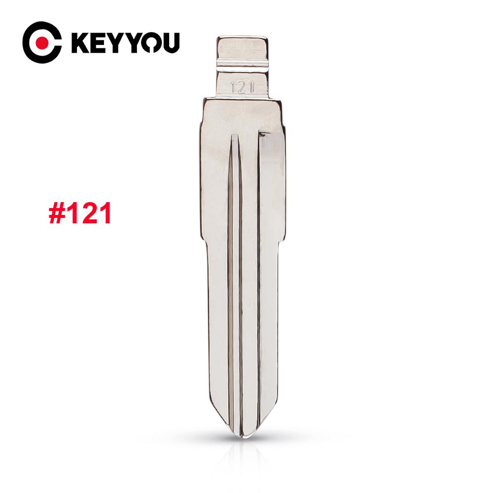 KEYYOU 10 шт. Запасной выкидной ключ 121# Заготовка для автомобильного ключа Для LAND WIND Выкидной пульт ДУ №121 #121