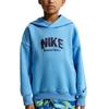 Nike Флисовая свободная толстовка с капюшоном для детей, длинный рукав, тема: Культура баскетбола, HV0508412