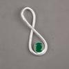 Green Onyx Gemstone 925 Sterling Silver Jewelry Handcrafted May Pendant 1.66" PP-20-38