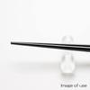 Hashikura Matsukan Natural Made in Chopsticks, High-Quality Wood, 23.5cm, Ebony, Octagonal, Black, Japan, G-64717