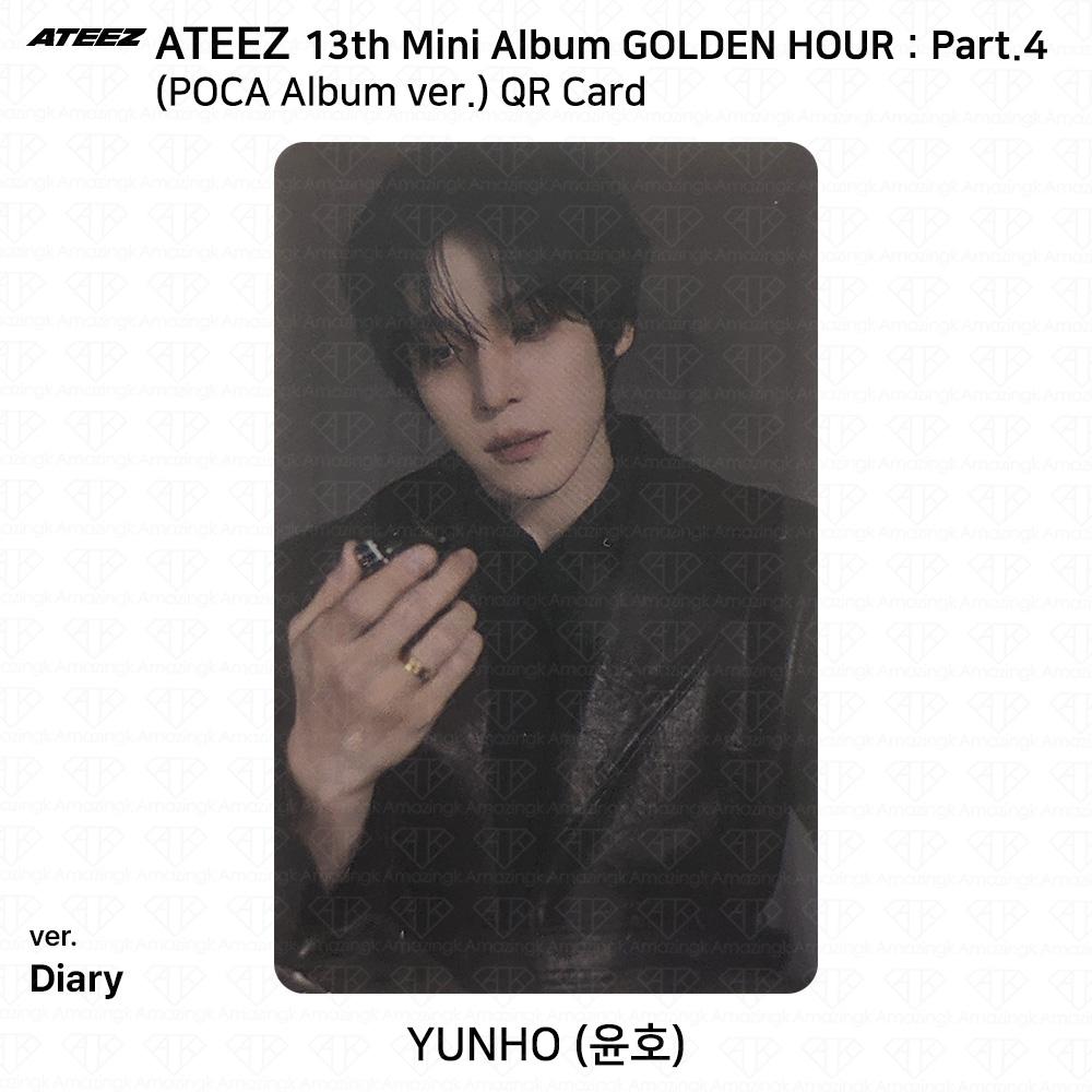 ATEEZ 13-й мини-альбом Golden Hour Часть 4 POCA Альбом версия. Фотокарта