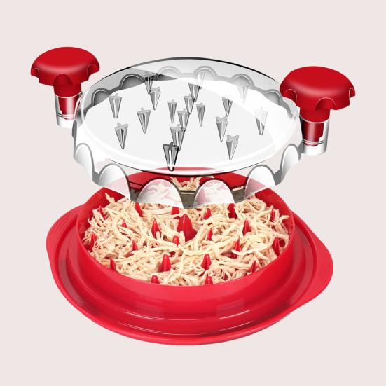 Измельчитель курицы с прозрачной крышкой Большая машина для измельчения мяса Нескользящая эргономичная ручка Не содержит БФА Свинина Говядина Курица