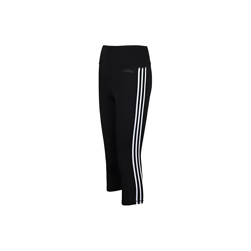 adidas W D2M 3S 34 Tig Training Sports Knitted Tight Брюки женские низ черный DU2043