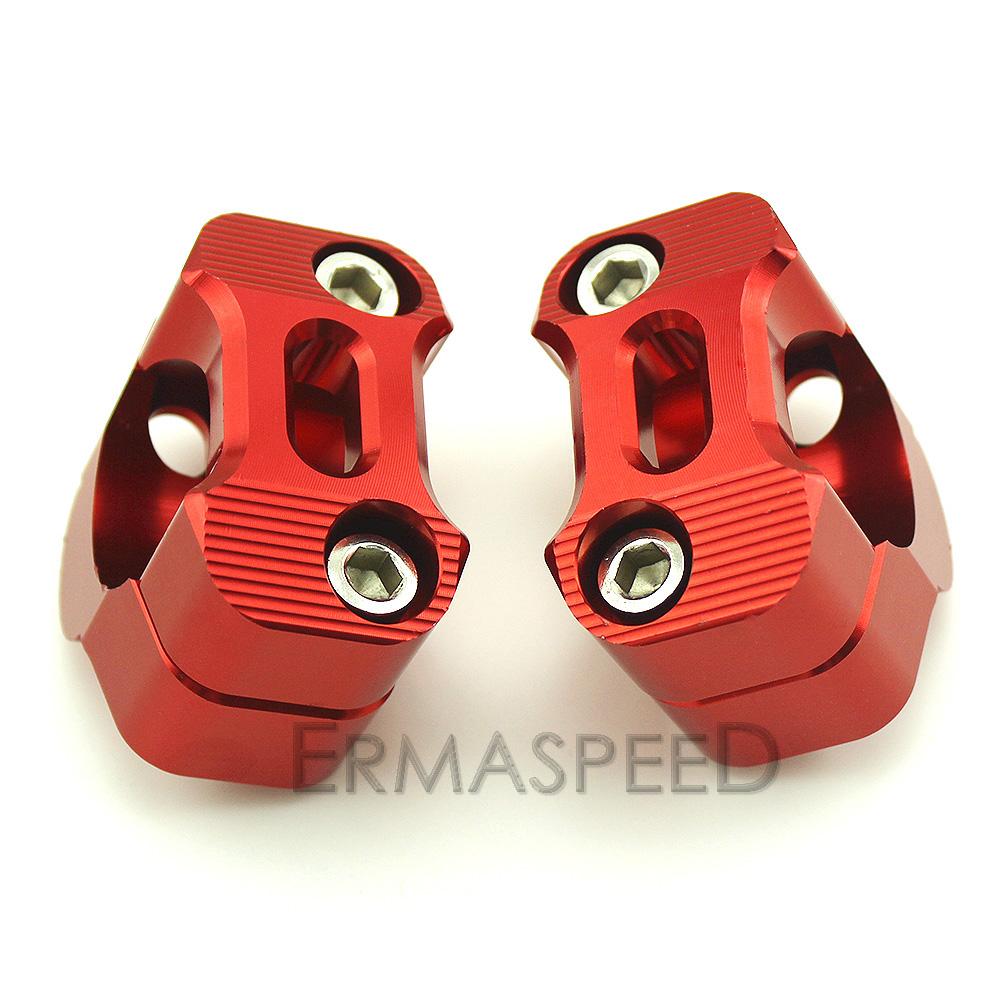 1 пара 1/8 "CNC алюминиевые стойки руля мотоцикла 28 мм регулируемые зажимы для толстого стержня, универсальные для мотоцикла