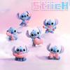 6 шт./комплект Новая серия Stitch Sweet Pink Милые фигурки персонажей Куклы Игрушки Настольный декор Коллекционные игрушки Подарки для девушки ПВХ Подвижные шарнирные Масштаб