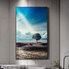 Современная фотография, природный пейзаж, дерево, море, пустыня, холст, картина, настенное искусство для гостиной, проход, домашний декор, постеры и принты