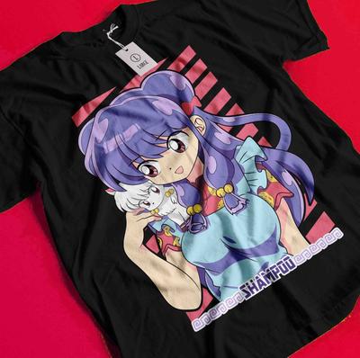Футболка Ranma 1/2 Шампунь Аканэ Футболка Румико Футболка Аниме Вайфу Девушка Унисекс Футболка BB204