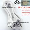 UL Certified US Standard Three-Prong Power Cord, 10A/13A/15A, American Medical Extension Cord.