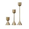 Gold Iron Art Wine Glass Candle Holder for Home & Bar Decor