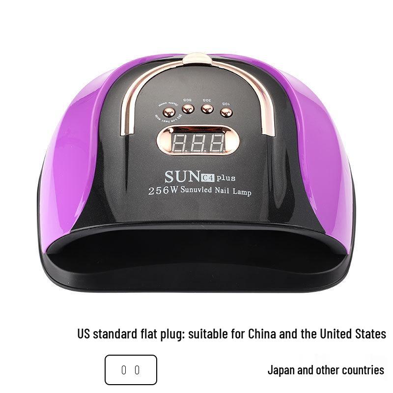 256 Вт Мощная светодиодная лампа для фототерапии ногтей и УФ-отверждения Сушка