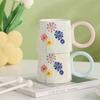 Japanese Hand Painted Flower Ceramic Cup Creative Mug High Value Water Cup Coffee Cup Gift Souvenir Cup