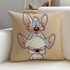 Clever PPinky and the BrainS Cushion Cover Breathable and skinfriendly linen pillowcase square removable and washable cushion