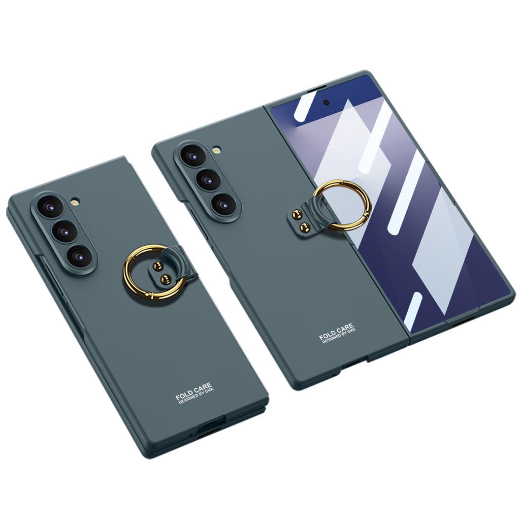 Чехол для мобильного телефона Samsung Z Fold7 Складной экран Тонкий чехол с отверстиями Пленка Полностью закрывающий Чехол с кольцом-держателем Защитный чехол Zfold7