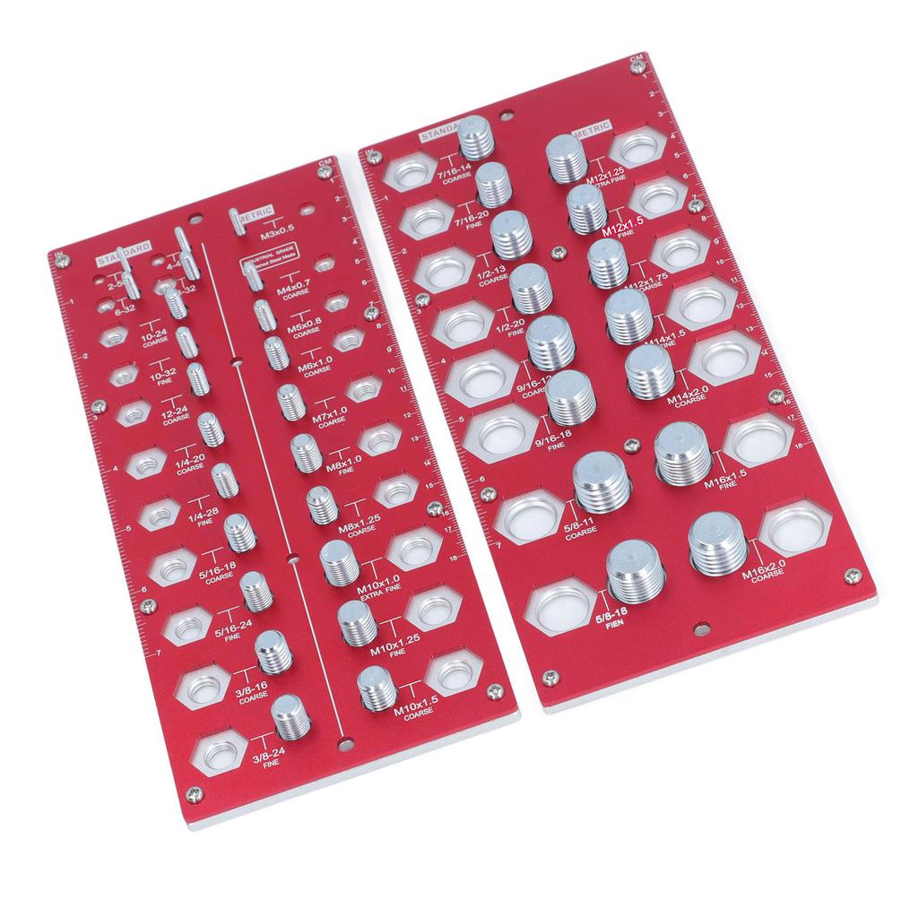 Гайка Болт Резьба Контролер Дюйм Метрическая Доска 38 Размер Идентификатор Калибровочной Линейки Стандартная