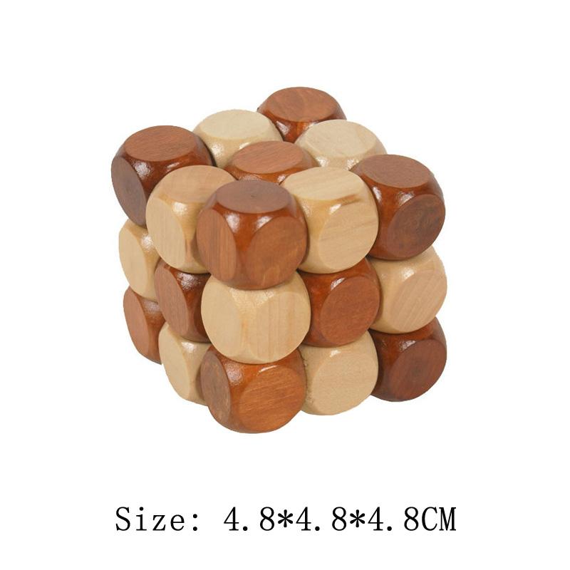 Деревянный замок Kong Ming Lu Ban Lock IQ головоломка Inteligencia Rompecabezas 3D De Madera Монтессори развивающие игрушки