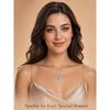 S925 Sterling Silver Snowflake Necklace for Women Versatile High-End Feel Moissanite Pendant Silver Collarbone Chain Gift