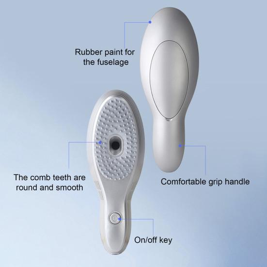 Electric Hair Styling Brush Vacuum Dander Remover & Volumizing Comb with Scalp Massage Type-C Fast Charge Portable Hair Care Tool