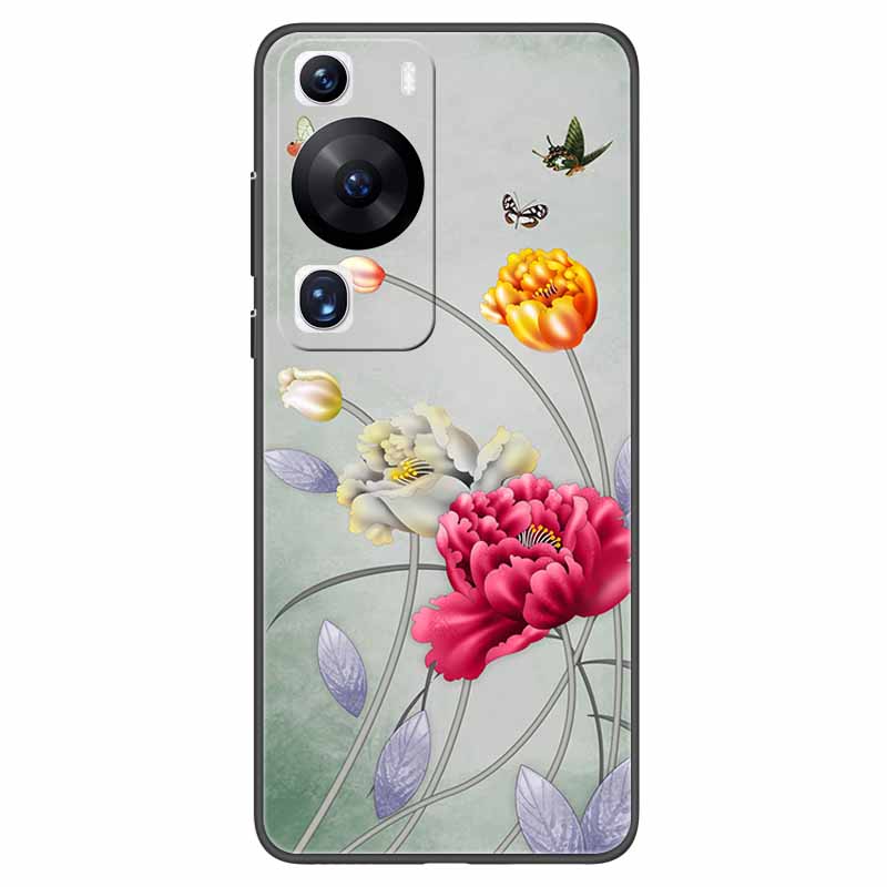 Мягкий чехол для Huawei P60 Pro Защитный TPU Черный Силиконовый Чехол для Huawei P60 P 60 Чехлы для Телефона P60Pro 6.67'' Модный Корпус