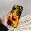Чехол для телефона с изображением подсолнуха и бабочки для Xiaomi Redmi note 13 12 Pro 11S 11 10 Pro 10S 12S Redmi 10 9C 13C