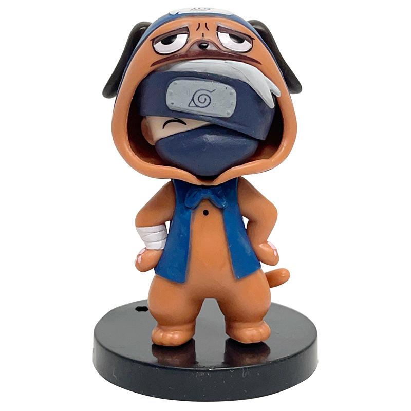 Модная одежда Фигурка-экшн NARUTO 8 шт./комплект Кьюби Наруто Шукаку Гаара Сакура Саске Учиха Какаши Хината Q-версия Модель