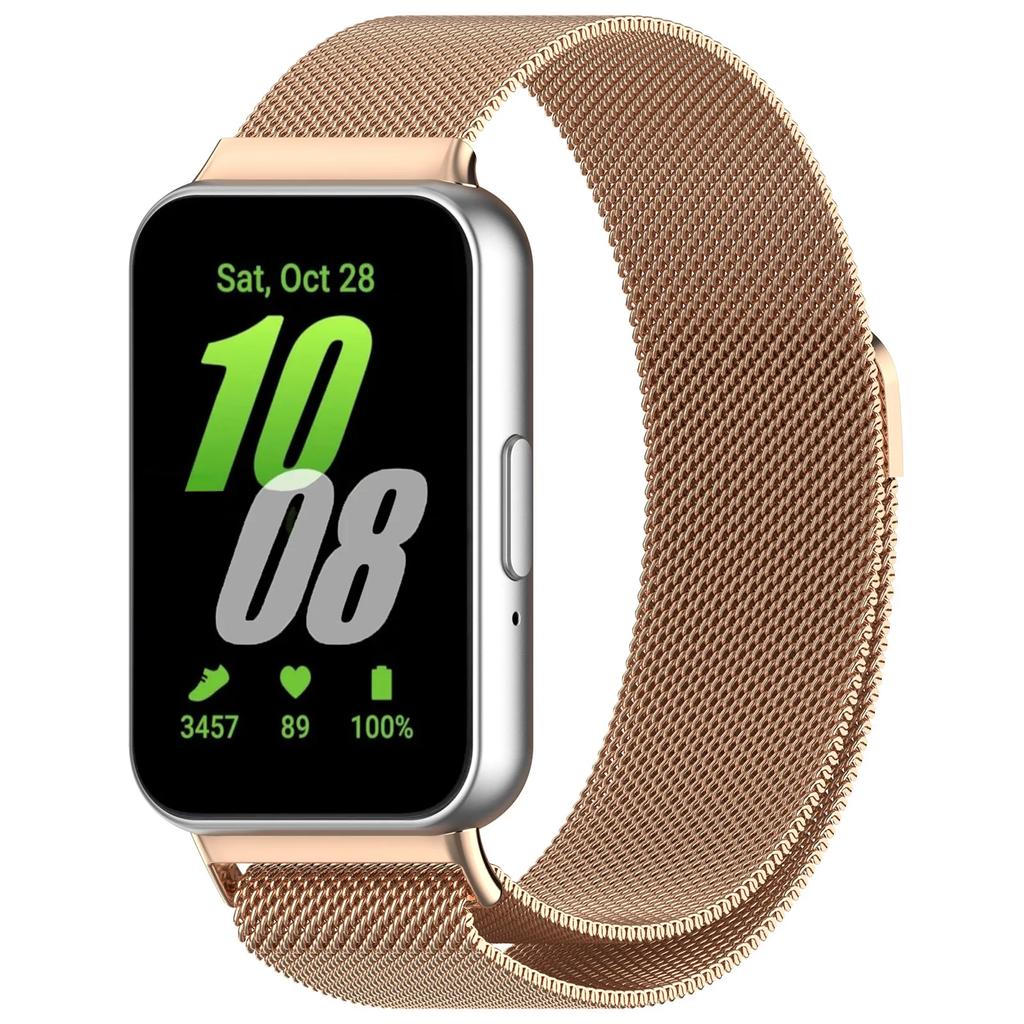 Миланская петля Ремешок Для Samsung Galaxy Fit 3 Пояс Металлический Магнитный Браслет Браслет на запястье Для Samsung Galaxy Fit 3 Correa Аксессуары