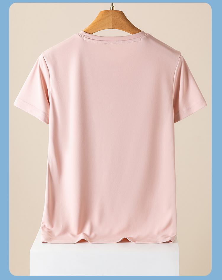 Summer Sunscreen Breathable Moisture Absorbing Casual Short Sleeve T-shirt