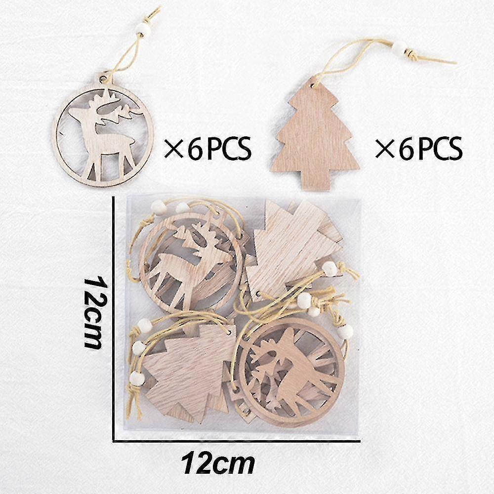 Wooden Christmas Tree Decorations,hanging Ornament,christmas Decoration Pendants