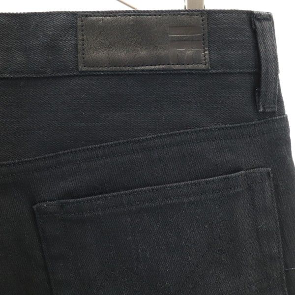 unused Johnbull made in Japan BLACK LINE Black Denim Solid Pants Men's Used