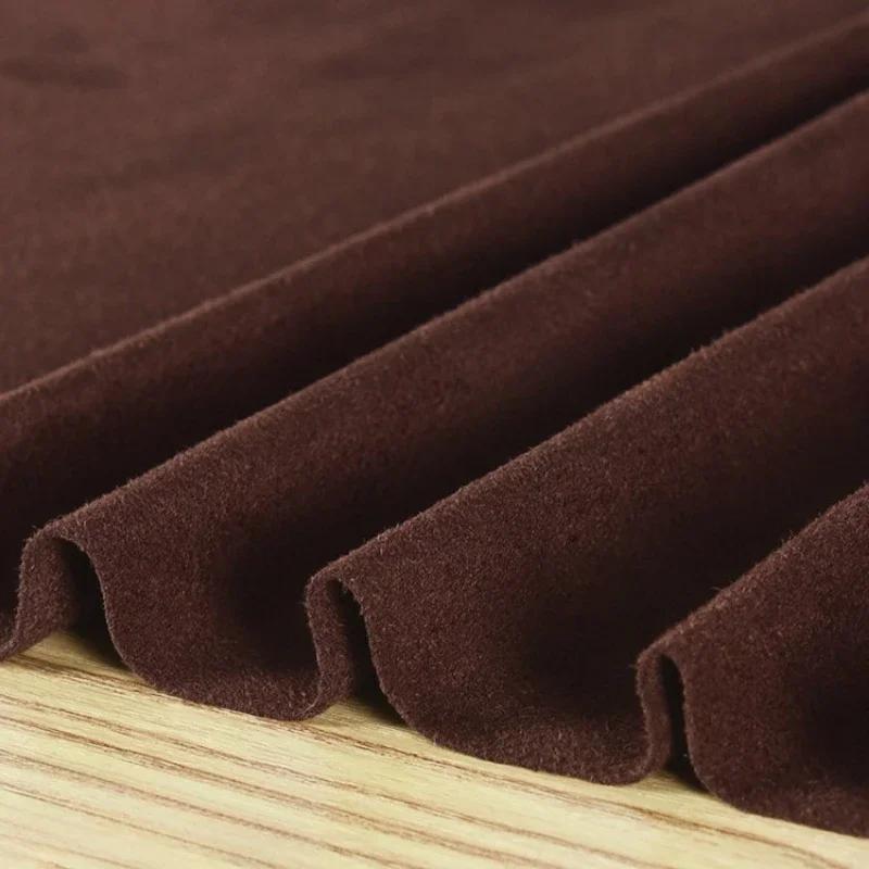 100x150cm Suede Fabric Stretch Double Microfiber for Costume Dresses Skirt Sewing Stretch Frosted Cloth Plain Material
