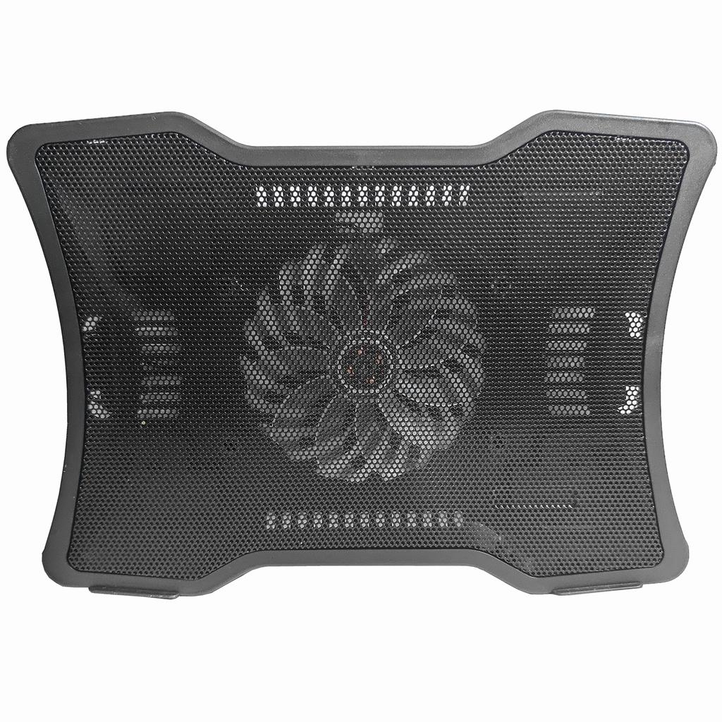 Портативный кулер для ноутбука Охлаждающая база для ноутбука Конструкция с одним вентилятором Низкий уровень шума Поддержка двух портов USB