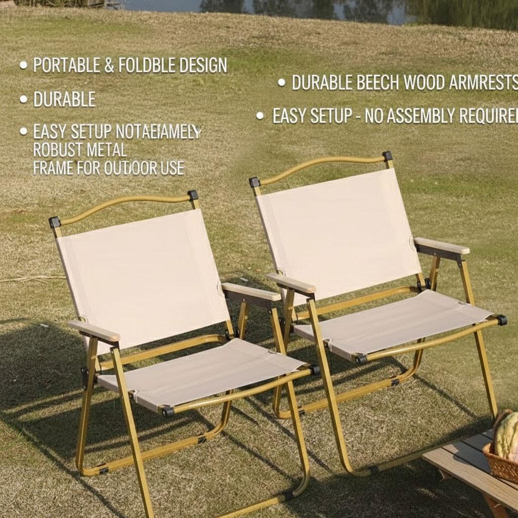 Ultralight Aluminum Folding Camping Chair (Kermit Style) | Portable & Durable Outdoor Leisure Chair for Hiking, Picnic & Fishing