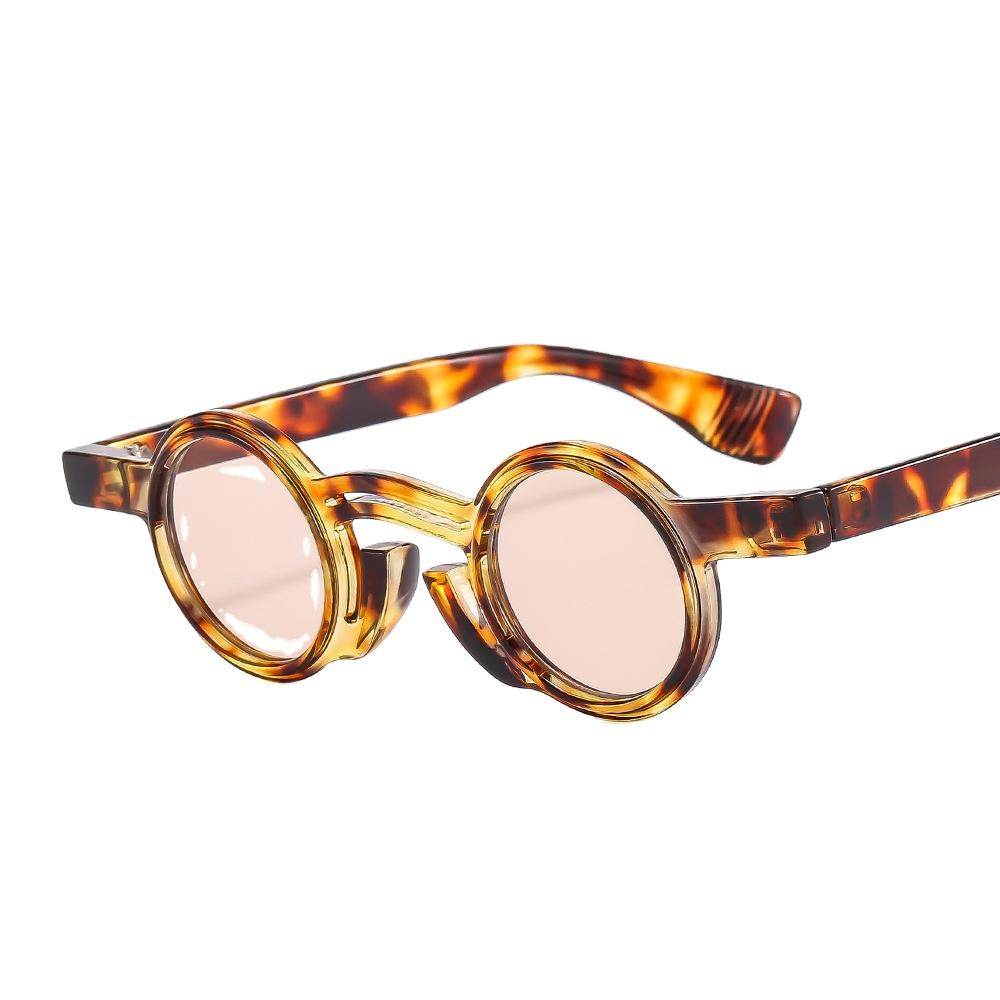 Newest 2024 Trend Punk Round Sun Glasses Small Frame Custom Sunglasses