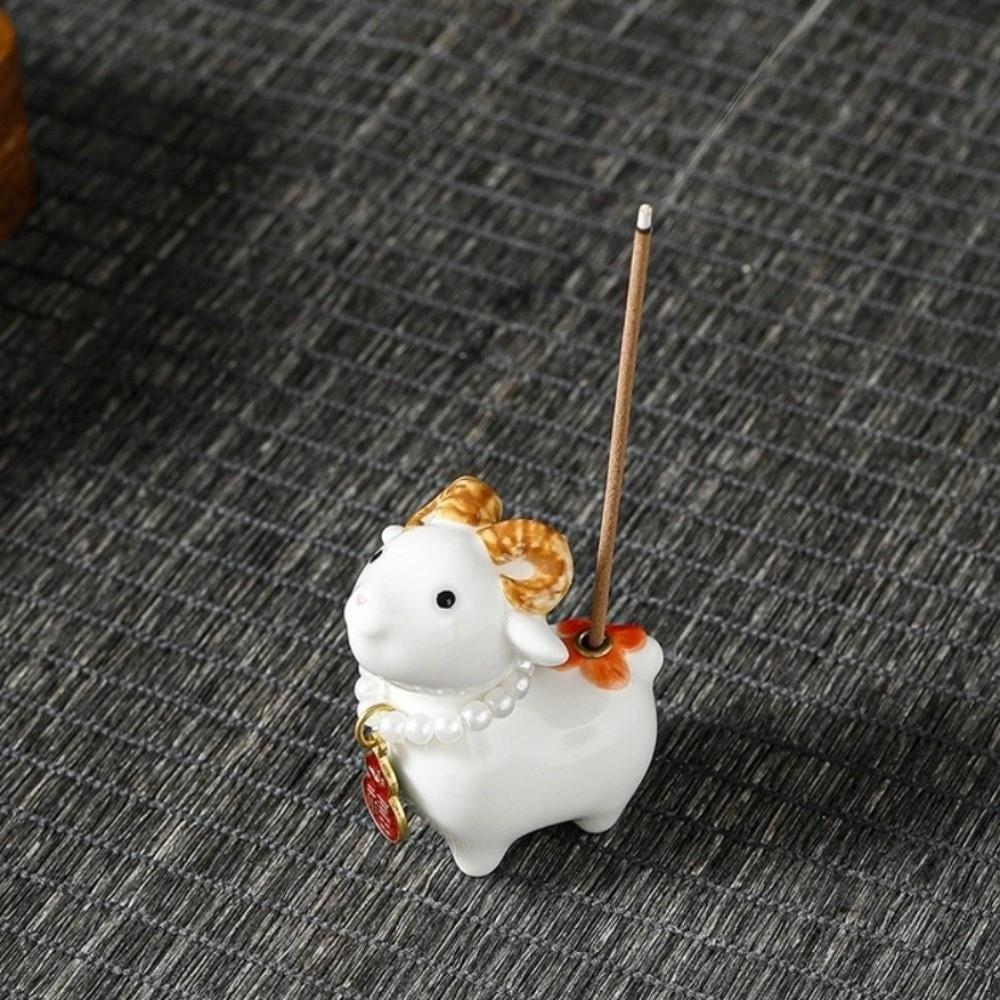 Home Decor Sheep Rabbit Incense Burner Aromatherapy Incense Holder Tea Table