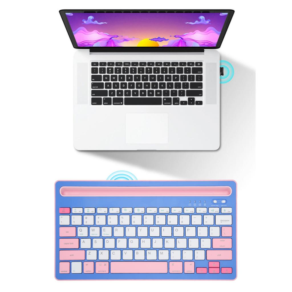 Wireless   Keyboard Rechargeable Ergonomics Silent Keys Tablet Keyboard for Phones