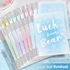 Gradient Color Binder Notebook Detachable Notepad Durable Loose-leaf Notebook  Studnets