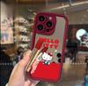 Зеркало для макияжа Браслет Hello Kitty Чехол для Samsung Galaxy S26 Ultra S25 FE 5G S24 S23 S22 Ultra Plus A56 A54 A53 A17 5G