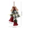 2 Piece Christmas Set Metal Frame Pine Embellishments Hanging For Wall Wreath Party top sale