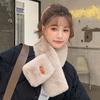 New Mao Mao Collar Scarf Winter Women's Warm Imitation Rex Rabbit Plush Scarf Neck Protection Cute Neck Cover