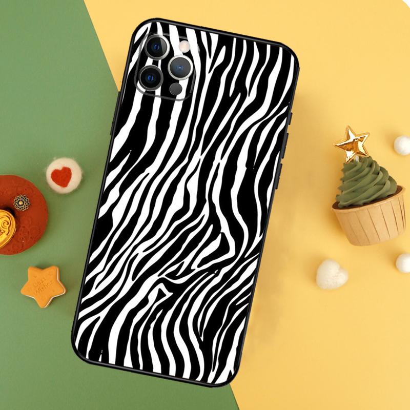 Zebra Stripe Print Phone Case For iPhone 17 16 14 13 12 11 15 Pro Max 12 13 Mini 16E 17 Air Shockproof Cover