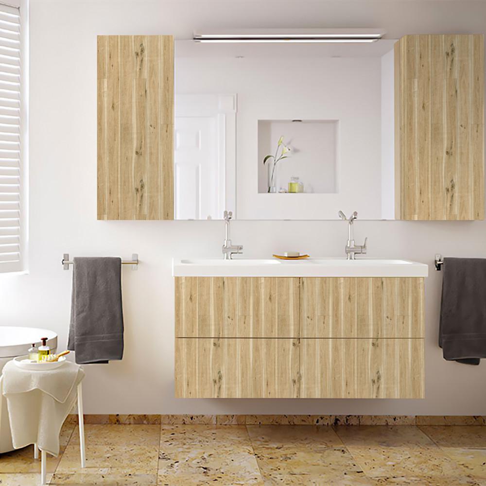 Обои под дерево, обои с кожурой и наклейкой, самоклеящаяся контактная бумага, съемные водонепроницаемые обои для спальни