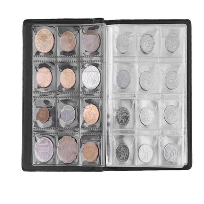 480Coins Storage Book Commemorative Coin Collection Album Holders Collection Volume Folder Hold Multi-Color Empty Coin