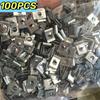 50/100PCS Car Motorcycles Metal Screw Fastener Clips U-Type Clip with Screw Anti-rust Protection Clip Screw Buckle Iron Sheet